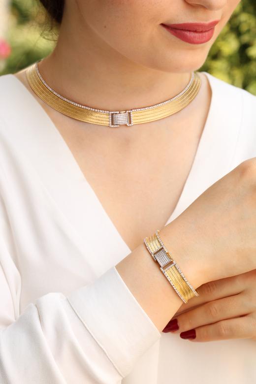 Elegant Su Yolu Elevi Set